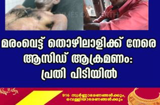 മരംവെട്ട് തൊഴിലാളിക്ക് നേരെ ആസിഡ് ആക്രമണം: പ്രതി പിടിയിൽ