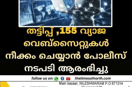 തട്ടിപ്പ് ,155 വ്യാജ വെബ്സൈറ്റുകൾ നീക്കം ചെയ്യാൻ പോലീസ് നടപടി ആരംഭിച്ചു