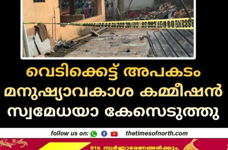 വെടിക്കെട്ട് അപകടം മനുഷ്യാവകാശ കമ്മീഷൻ സ്വമേധയാ കേസെടുത്തു