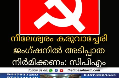 നീലേശ്വരം കരുവാച്ചേരി ജംഗ്ഷനിൽ അടിപ്പാത നിർമിക്കണം: സിപിഎം