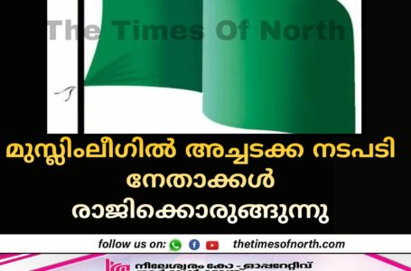 മുസ്ലിംലീഗിൽ അച്ചടക്ക നടപടി നേതാക്കൾ രാജിക്കൊരുങ്ങുന്നു